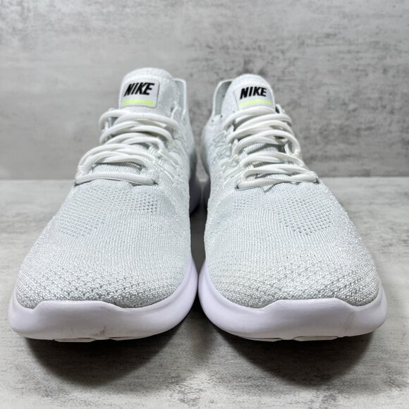 Nike Free RN Flyknit Running Shoes - Men's Size 10 - Pure Platinum - Picture 3 of 10